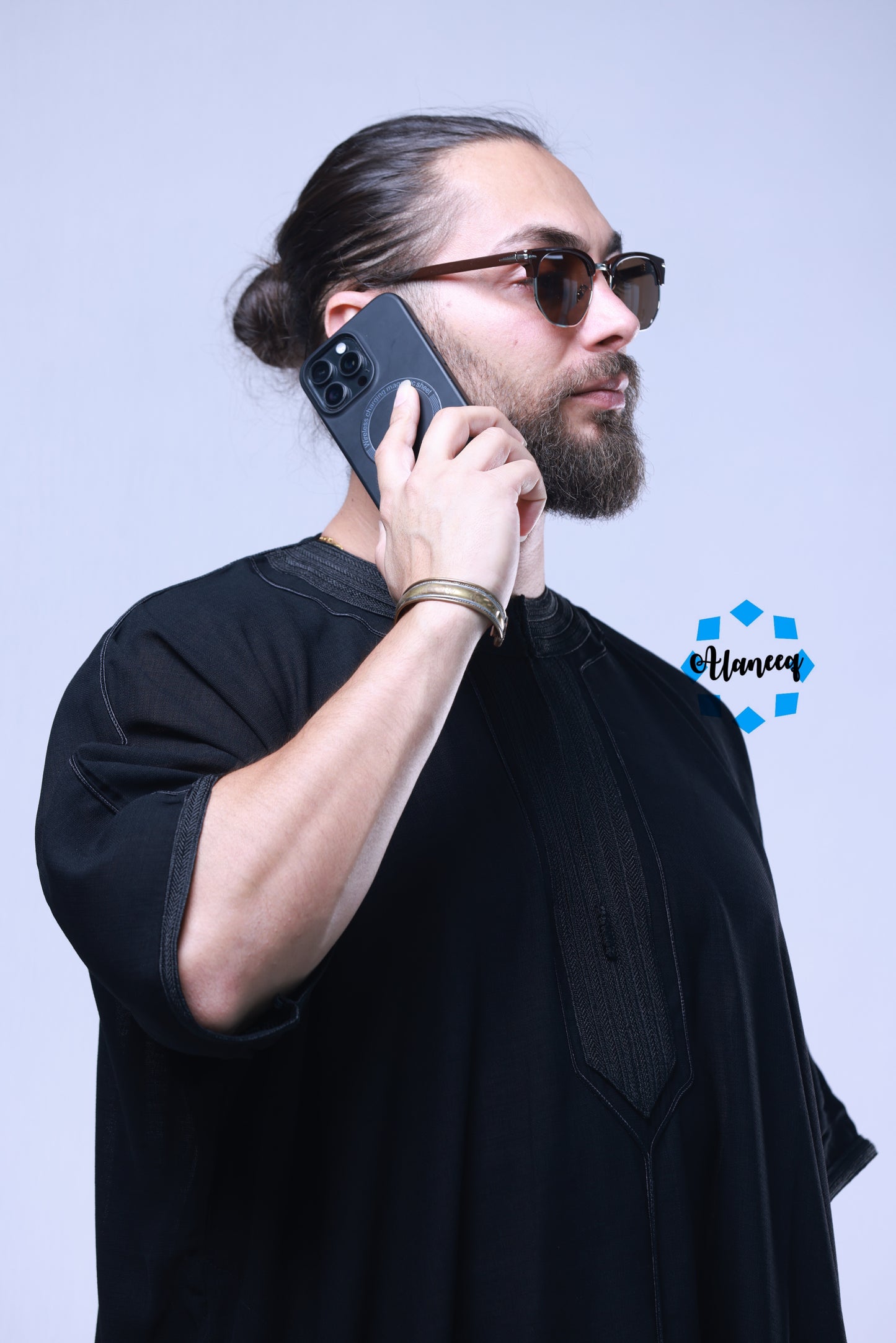 Vip|جلابية لون اسود