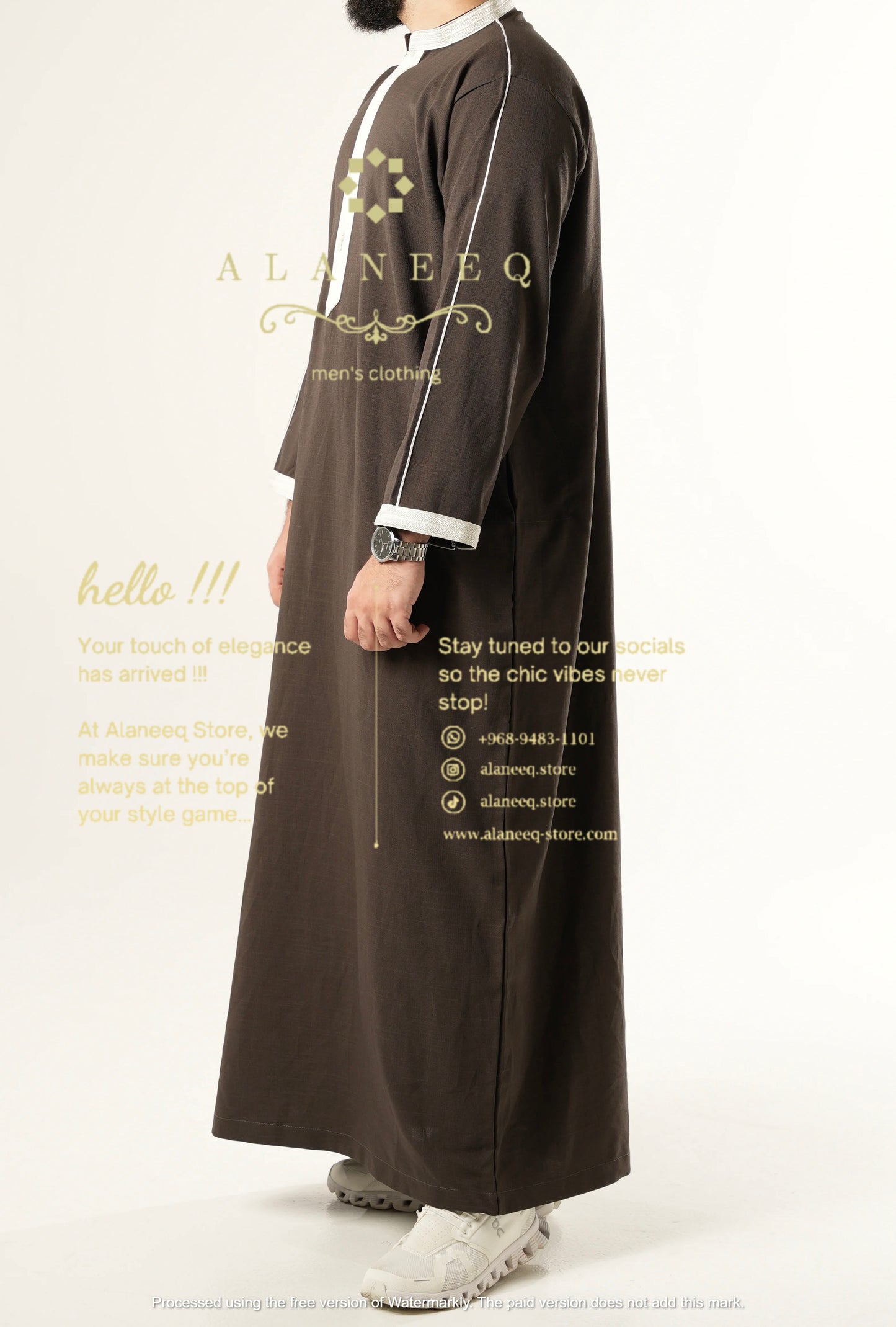 ثوب بني راقي/تفصيل خاص